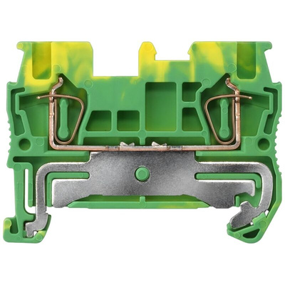 Siemens Green/Yellow DIN Rail Terminal Block, 1.5mm², Single-Level, Spring Termination