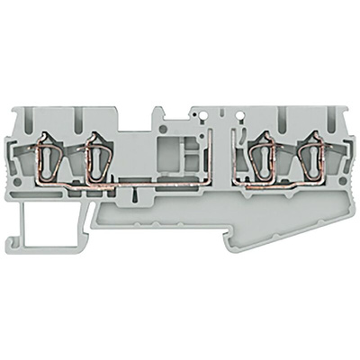 Siemens ALPHA Series Grey DIN Rail Terminal Block, 4mm², Single-Level