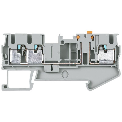 Siemens ALPHA Series Grey DIN Rail Terminal Block, 4mm², Single-Level