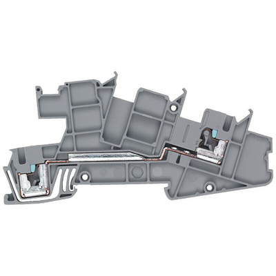 Siemens ALPHA Series Grey DIN Rail Terminal Block, 2.5mm², Single-Level, Plug In Termination