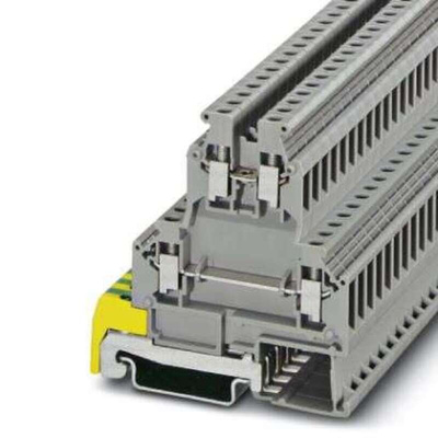 Phoenix Contact SLKK 5 Series Grey Double Level Terminal Block, 0.2 → 4mm², 2-Level, Screw Termination