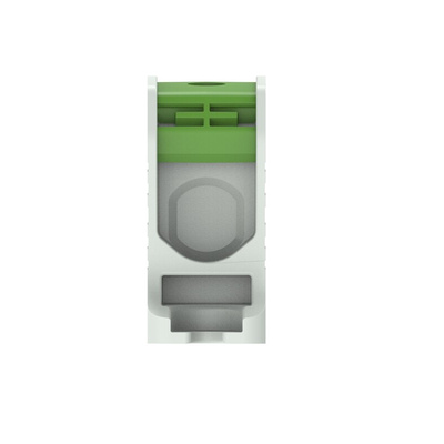 Entrelec 1SNF Series Green, Grey Terminal Block, 2-Level, Cable Termination