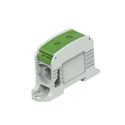 Entrelec 1SNF Series Green, Grey Terminal Block, 2-Level, Cable Termination