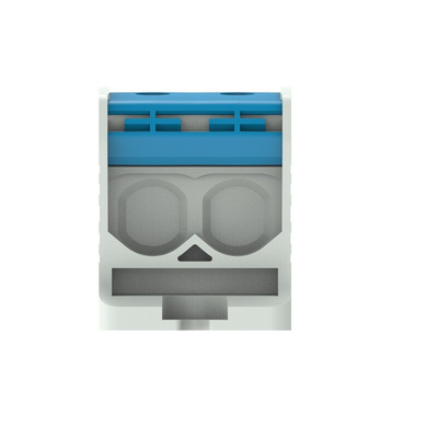 Entrelec 1SNF Series Blue, Grey Terminal Block, 4-Level, Cable Termination