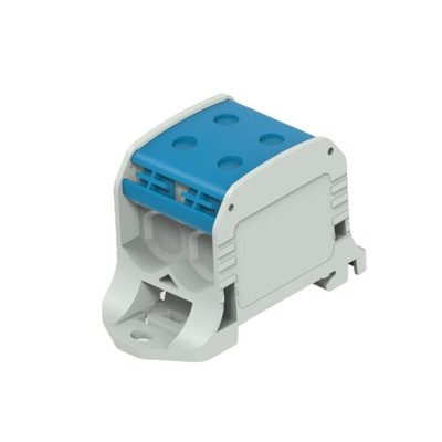 Entrelec 1SNF Series Blue, Grey Terminal Block, 4-Level, Cable Termination
