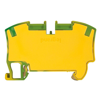 Legrand Green, Yellow Terminal Block, 16mm², Spring Terminal Termination