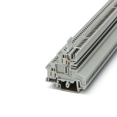 Phoenix Contact UKK 3-MSTBVH-5.08 Series Grey Double Level Terminal Block, 0.2mm², Double-Level, Plug In, Screw