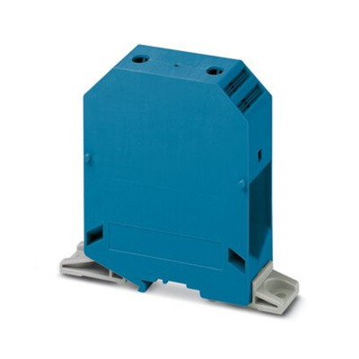 Phoenix Contact UKH 240-F BU Series Blue Terminal Block, 240mm², 1-Level, Screw Termination