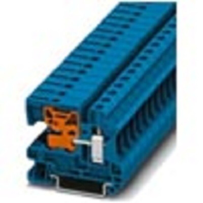 Siemens 8WH Series Blue Din Rail Terminal, 10mm², Screw Termination