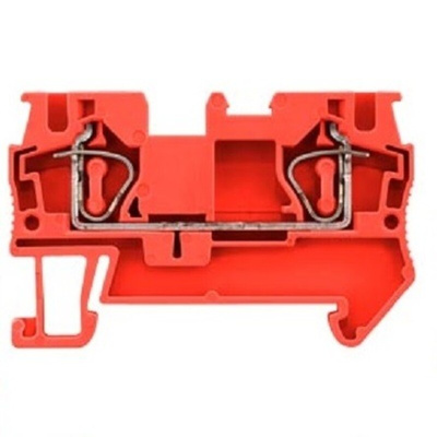 Siemens 8WH Series Red Din Rail Terminal, 4mm², 1-Level, Spring Termination, CSA
