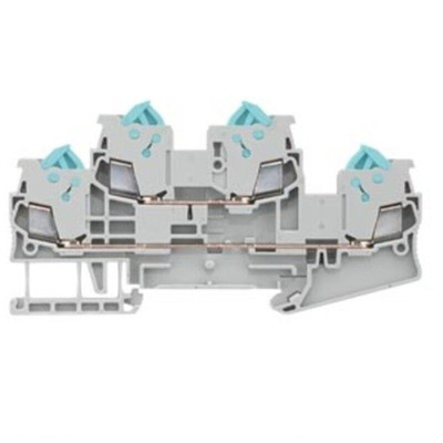 Siemens 8WH Series Blue Din Rail Terminal, 1.5mm², 2-Level, Plug-In Termination, CSA