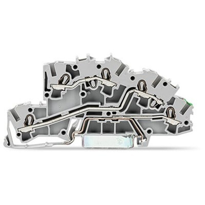 Wago TOPJOB S Series Grey Multi Level Terminal Block, 2.5mm², 3-Level, Push-In Cage Clamp Termination