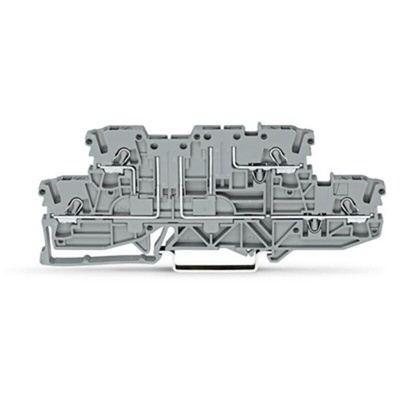 Wago TOPJOB S Series Grey Double Level Terminal Block, 2.5mm², 2-Level, Push In Termination, ATEX, CSA, IECEx