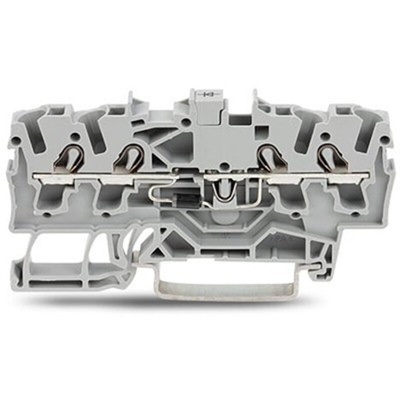 Wago TOPJOB S Series Grey Component Terminal Block, 2.5mm², 1-Level, Push In Termination