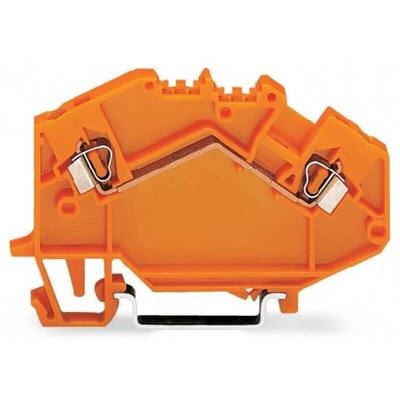 Wago 780 Series Orange Terminal Block, 2.5mm², 1-Level, Cage Clamp Termination, CSA