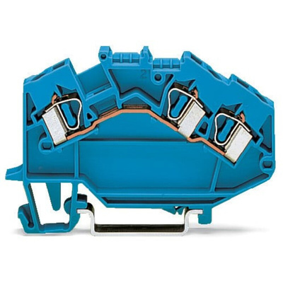 Wago 781 Series Blue Terminal Block, 4mm², 1-Level, Cage Clamp Termination, CSA