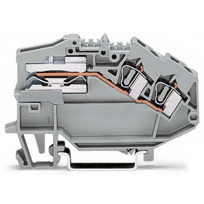 Wago 781 Series Grey Disconnect Terminal Block, 4mm², 1-Level, Cage Clamp Termination, CSA