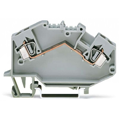 Wago 781 Series Grey Terminal Block, 4mm², 1-Level, Cage Clamp Termination, CSA