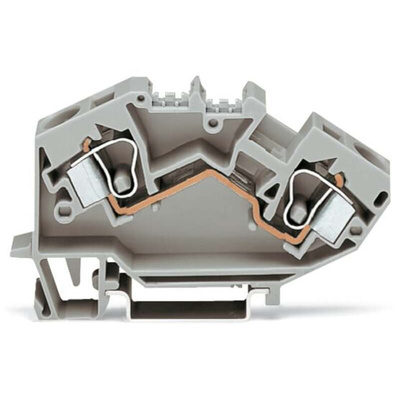 Wago 784 Series Grey Terminal Block, 10mm², 1-Level, Cage Clamp Termination, CSA
