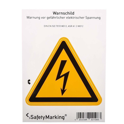 Wolk Self-Adhesive Symbol Hazard Warning Sign