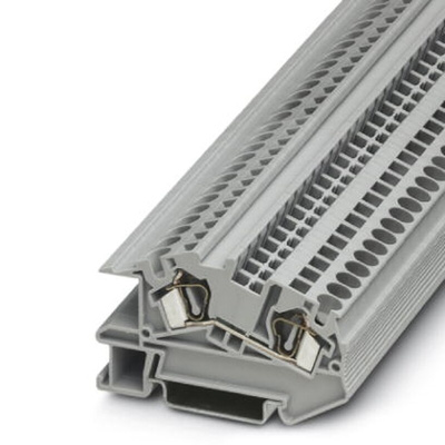 Phoenix Contact STI 4 Series Grey DIN Rail Terminal Block, 0.08 → 6mm², Single-Level, Spring Clamp Termination