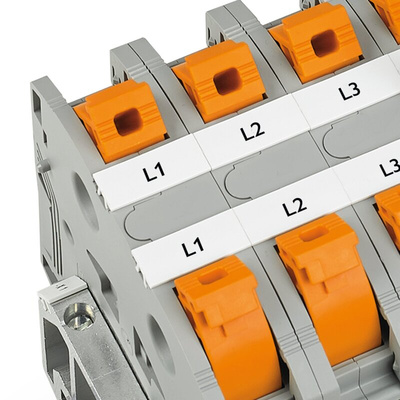 Phoenix Contact PTPOWER 95 Series Grey DIN Rail Terminal Block, 95mm², Single-Level, Push In Termination, ATEX, IECEx