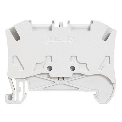 Legrand 372 Series Grey Feed Through Terminal Block, 6mm², Spring Clamp Termination