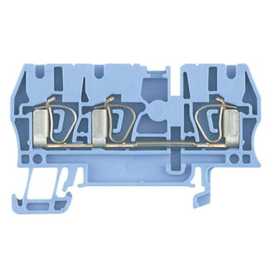Weidmüller Z Series Blue Feed Through Terminal Block, 2.5mm², Single-Level, Clamp Termination