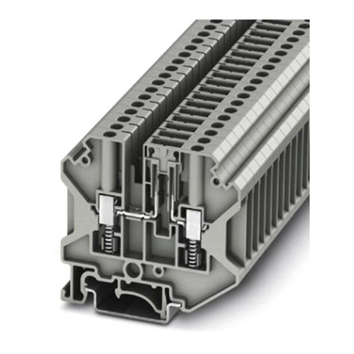 Phoenix Contact USST 4-TG P/P Series Grey Disconnect Terminal Block, Single-Level, Screw Termination