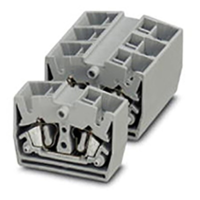 Phoenix Contact MSDB 2.5-FE-F Series Black, Yellow DIN Rail Terminal Block, 0.08 → 4mm², Spring Clamp Termination