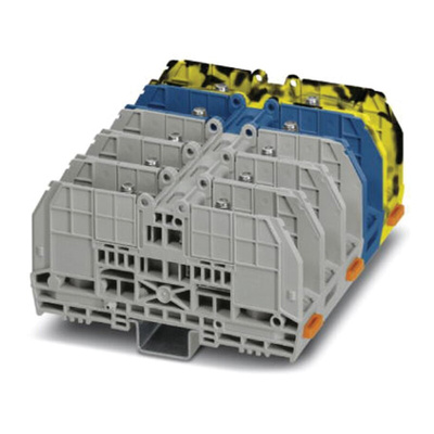 Phoenix Contact RBO 8-3L/N/FE Series Non-Fused DIN Rail Terminal, 6 → 70mm², Single-Level, Bolt Termination