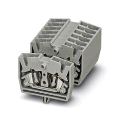 Phoenix Contact MSB 2.5-RZ Series Grey DIN Rail Terminal Block, 0.08 → 4mm², Spring Clamp Termination