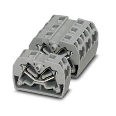Phoenix Contact MSDBV 2.5-M BU Series DIN Rail Terminal Block, 0.08 → 4mm², Spring Clamp Termination