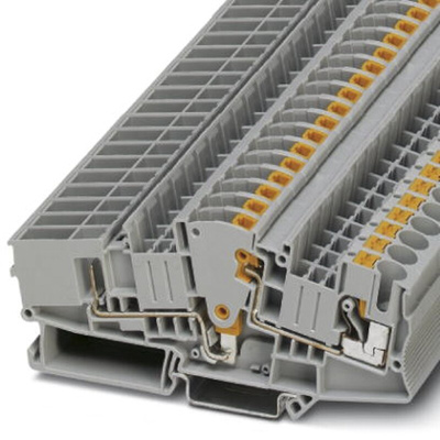Phoenix Contact PTME 6-CT/1P Series Grey Disconnect Terminal Block, 0.5 → 10mm², Single-Level, Push In