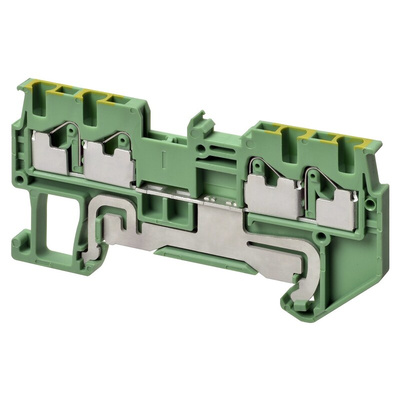 Omron XW5G Series Grey Non-Fused DIN Rail Terminal, 1.5mm², Single-Level, Push In Termination