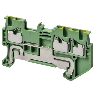 Omron XW5G Series Grey Non-Fused DIN Rail Terminal, 1.5mm², Single-Level, Push In Termination