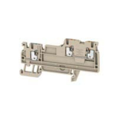 Weidmuller A Series Beige DIN Rail Terminal Block, 1.5mm², Double-Level, Push In Termination