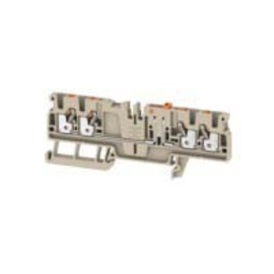 Weidmuller A Series Beige DIN Rail Terminal Block, 2.5mm², Single-Level, Push In Termination