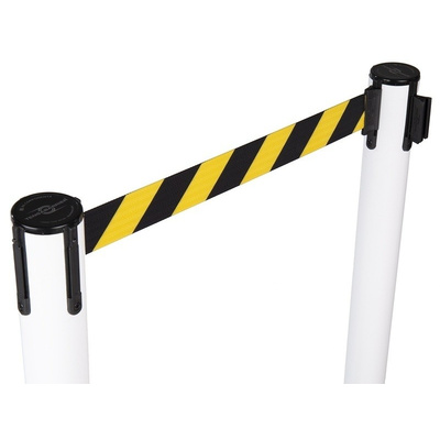 Tensator Black & Yellow Barrier, Retractable 2.3m