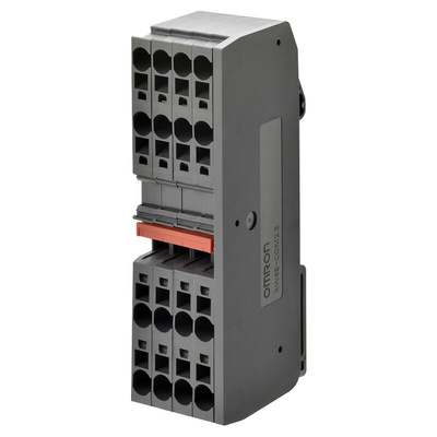 Omron XW6T Series Yellow DIN Rail Terminal Block, 0.08 → 1.5mm², Screw Termination
