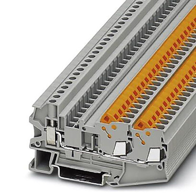 Phoenix Contact QTCU 2,5-TWIN Series Grey Non-Fused DIN Rail Terminal, 0.5 → 2.5mm², Single-Level, ATEX, IECEx