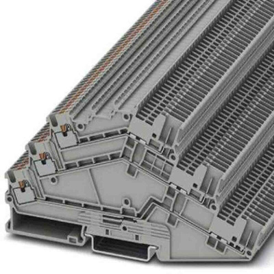 Phoenix Contact PTS 1,5 Series Grey Multi Level Terminal Block, 0.14 → 1.5mm², Push In Termination