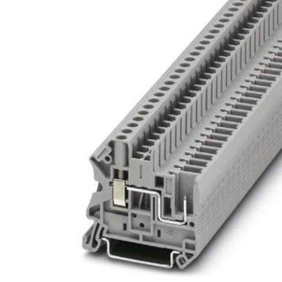 Phoenix Contact UT 4 Series Grey Feed Through Terminal Block, 0.14 → 6mm²