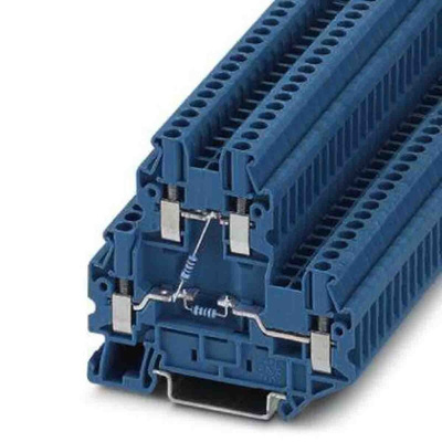 Phoenix Contact UTTB Series Blue Component Terminal Block, Screw Termination