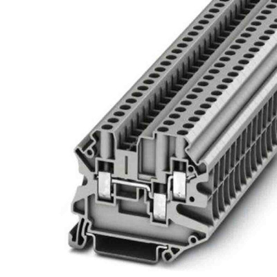 Phoenix Contact UT 4 Series Grey Feed Through Terminal Block, 0.14 → 6mm², Screw Termination, ATEX, IECEx