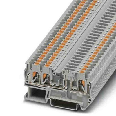 Phoenix Contact PTC Series Grey Disconnect Terminal Block, Push In Termination