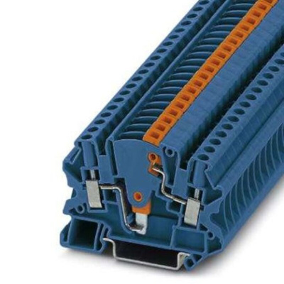 Phoenix Contact UTME Series Blue DIN Rail Terminal Block, Screw Termination