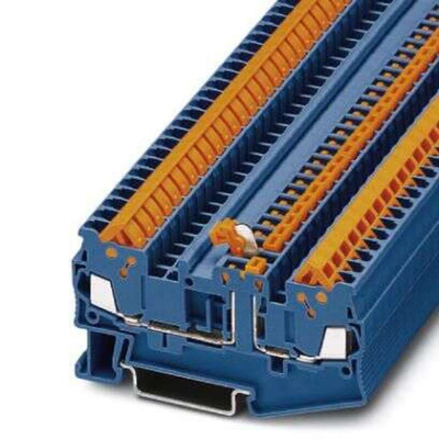 Phoenix Contact 5-MT, QTC 1 Series Blue Knife Disconnect Terminal Block, 0.25 → 1.5mm²