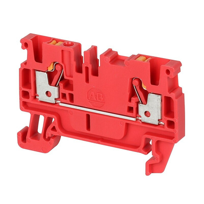Rockwell Automation 1492-P Series Red Feed Through Terminal Block