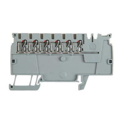 Rockwell Automation 1492-P Series Grey Feed Through Terminal Block